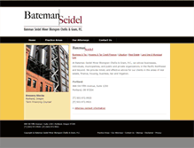 Tablet Screenshot of batemanseidel.com